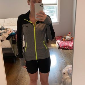 Pink zip up sweatshirt